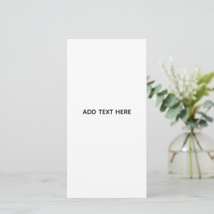 Minimalistisk vit elegans för alla tillfällen kort