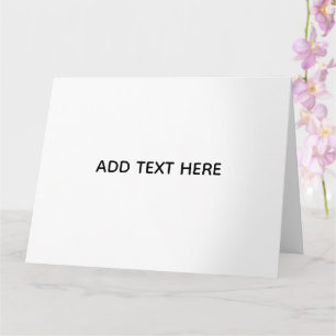 Minimalistisk vit elegans för alla tillfällen kort