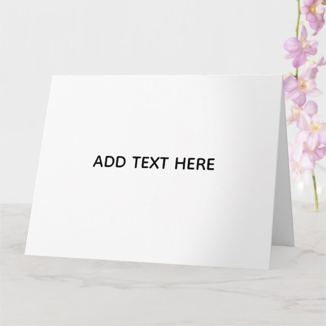 Minimalistisk vit elegans för alla tillfällen kort (Orkide)