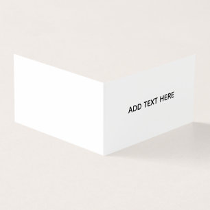 Minimalistisk vit elegans för alla tillfällen kort