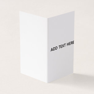 Minimalistisk vit elegans för alla tillfällen kort