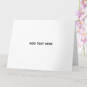 Minimalistisk vit elegans för alla tillfällen kort