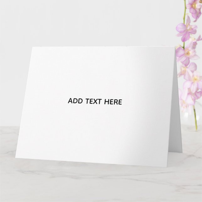 Minimalistisk vit elegans för alla tillfällen kort (Orkide)