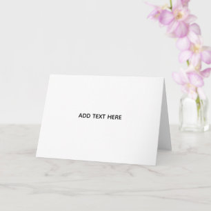 Minimalistisk vit elegans för alla tillfällen kort