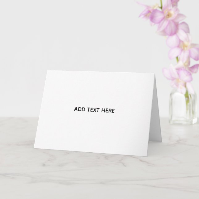 Minimalistisk vit elegans för alla tillfällen kort (Orkide)