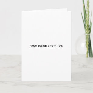 Minimalistisk vit elegans för alla tillfällen kort