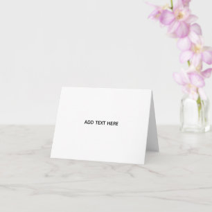 Minimalistisk vit elegans för alla tillfällen kort