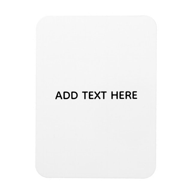 Minimalistisk vit elegans för alla tillfällen magnet (Vertikal)