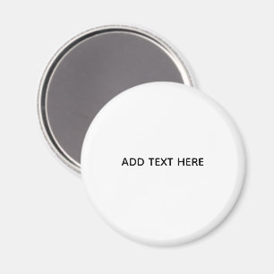 Minimalistisk vit elegans för alla tillfällen magnet