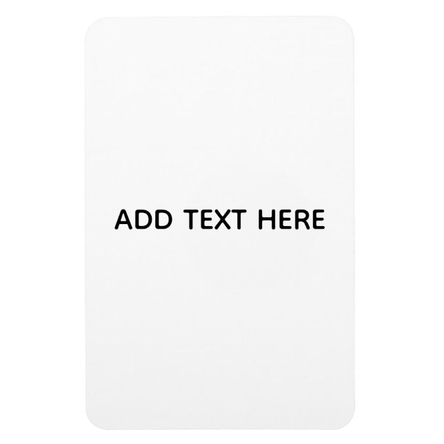 Minimalistisk vit elegans för alla tillfällen magnet (Vertikal)