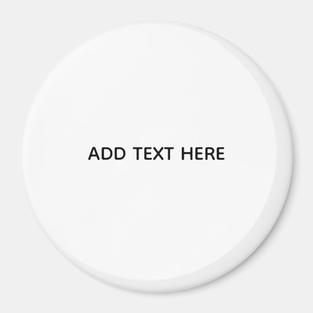 Minimalistisk vit elegans för alla tillfällen magnet (Framsidan)