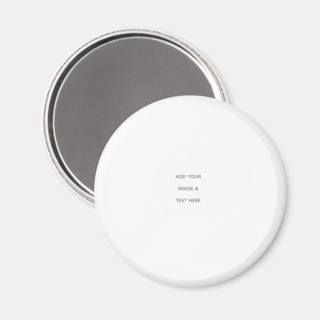 Minimalistisk vit elegans för alla tillfällen magnet (Front/Back)