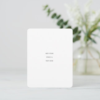 Minimalistisk vit elegans för alla tillfällen meddelande