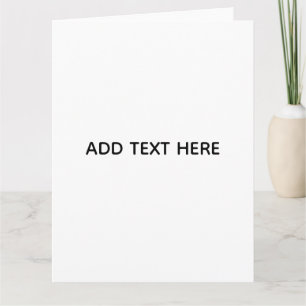 Minimalistisk vit elegans för alla tillfällen tack kort