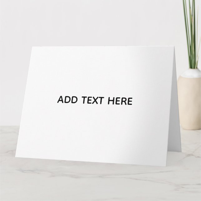 Minimalistisk vit elegans för alla tillfällen tack kort (Framsida)
