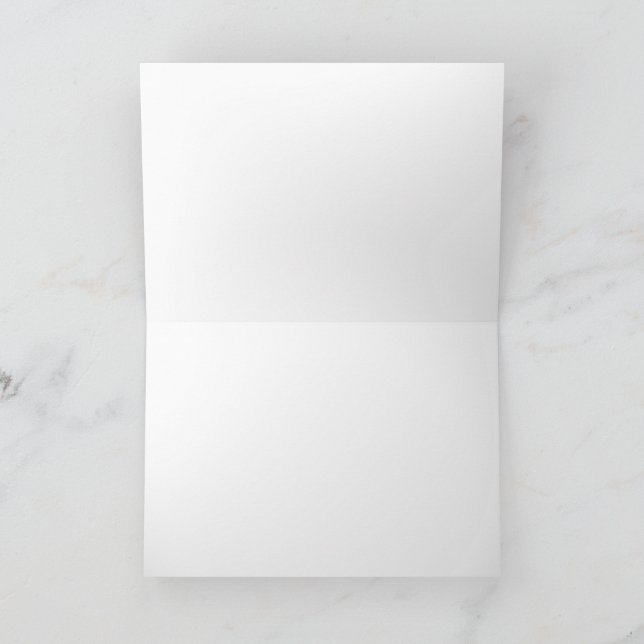 Minimalistisk vit elegans för alla tillfällen tack kort (Inuti)