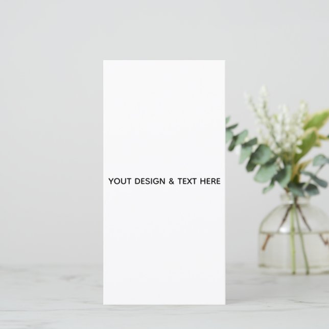 Minimalistisk vit elegans för alla tillfällen tack kort (Stående Fram)