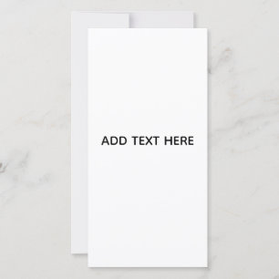 Minimalistisk vit elegans för alla tillfällen tack kort