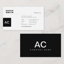 Minimalistisk, vit, enkel, Professionell, Boho, Visitkort