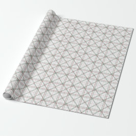 Minimalistisk vit jul-geometrisk Play Presentpapper