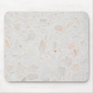 Minimalistisk vit marmor musmatta