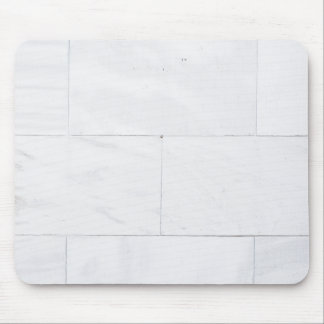 Minimalistisk vit marmor musmatta