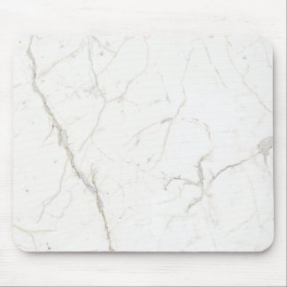 Minimalistisk vit marmor musmatta