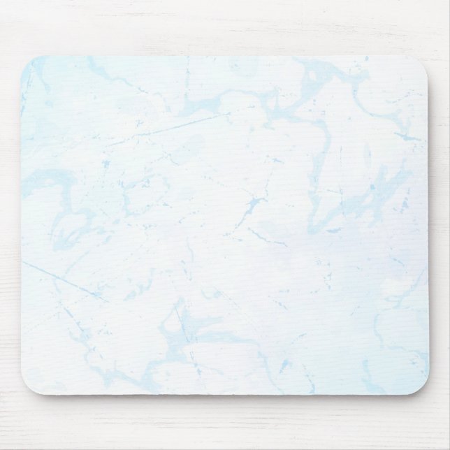 Minimalistisk vit marmor musmatta (Framsidan)