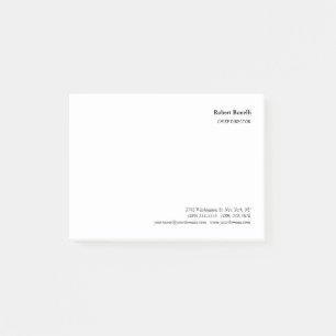 Minimalistisk vit, modern post-it block