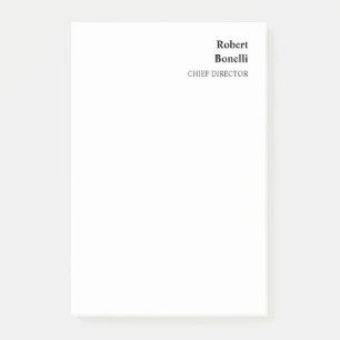 Minimalistisk vit, modern post-it block