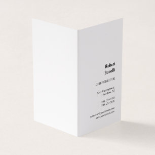 Minimalistisk vit modern, vit Anpassningsbar Visitkort