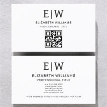 Minimalistisk vit QR-kod