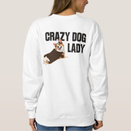 Minimalistisk Welsh Corgi-älskare "Crazy Dog Lady" T Shirt
