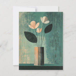 Minimalistisk Whimsy Blommor nr 045 Vykort