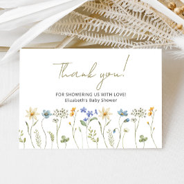 Minimalistisk Wildblomskusslare Tack Kort