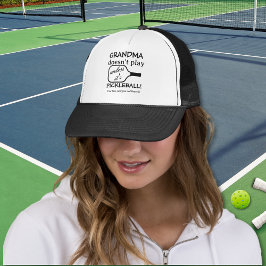 Minimalistisk ynklig Cute Grandma Pickleball Playe Keps