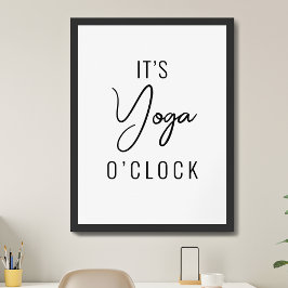 Minimalistisk Yoga-konst - Anpassadets inspiration Poster
