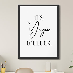 Minimalistisk Yoga-konst - Anpassadets inspiration Poster