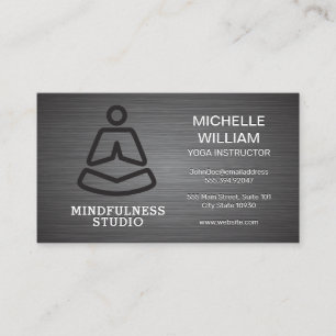 Minimalistisk Yoga-Logotyp Visitkort