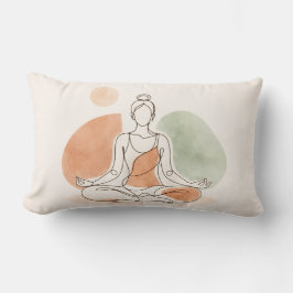 Minimalistisk Yoga Meditation Kuddöverdrag Lumbarkudde