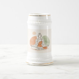 Minimalistisk Yoga Meditation Sten Mugg