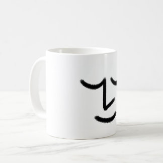 Minimalistisk Zen-ansiktsmugg Kaffemugg