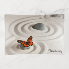 Minimalistisk Zen Garden Design, 5 x 7 Trinket Tra