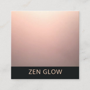 Minimalistisk Zen Glow Energy Healer Fyrkantigt Visitkort