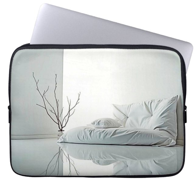 Minimalistisk Zen-Inredingsdesign Laptop Fodral (Framsidan)