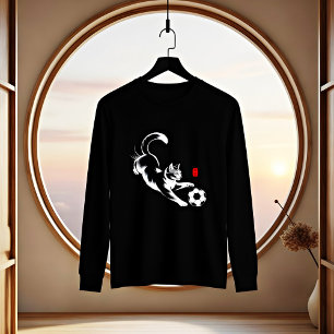 Minimalistisk Zen Lucky Cat Damernas Konstnärliga  T Shirt