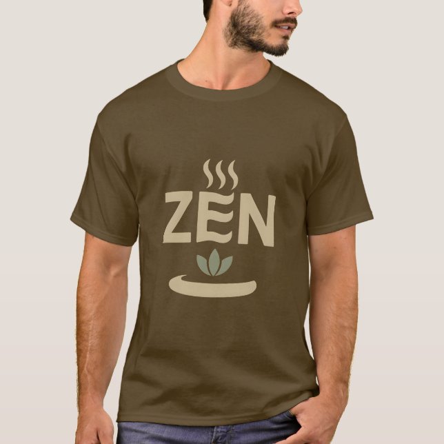 Minimalistisk Zen-symbol Välbefinnande Grafik T Shirt (Framsida)