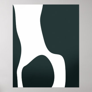 Minimalistiska abstrakta former poster