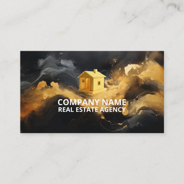 Minimalistiska Affärskort för lyx Visitkort (Framsida)