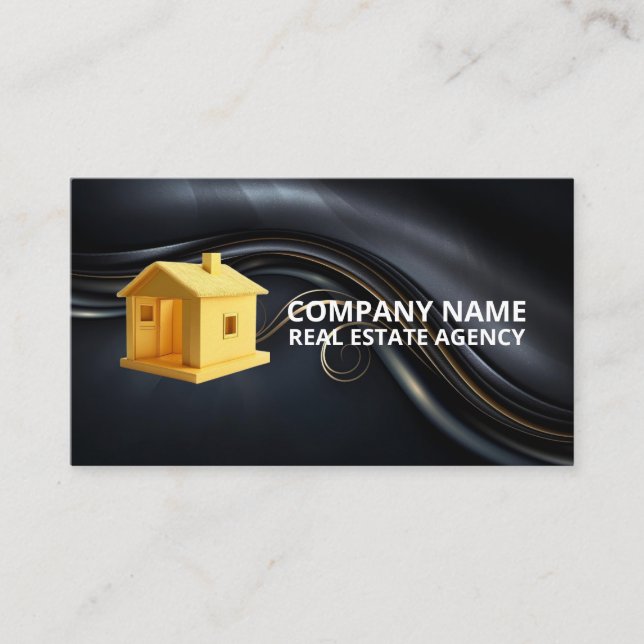 Minimalistiska Affärskort för lyx Visitkort (Framsida)